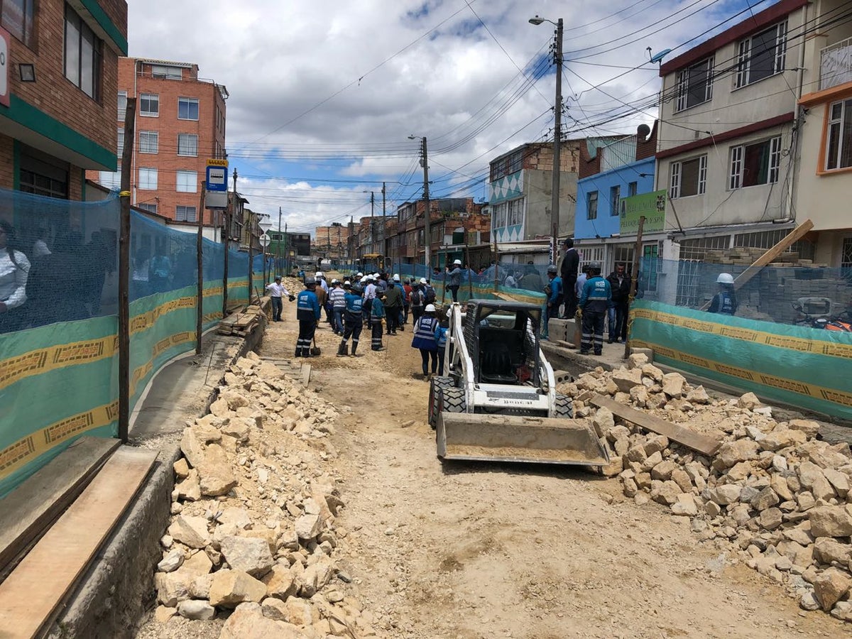Obra vial en Engativá