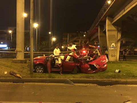 Accidente en el norte de Bogotá