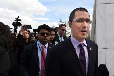 Canciller de Venezuela, Jorge Arreaza.