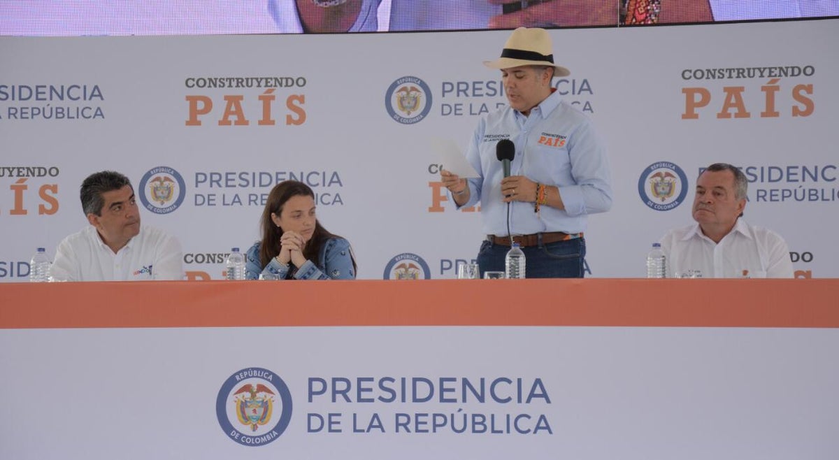 Presidente Iván Duque en el Quindío