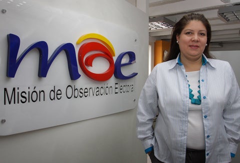 Alejandra Barrios, directora del a Misión de Observación Electoral