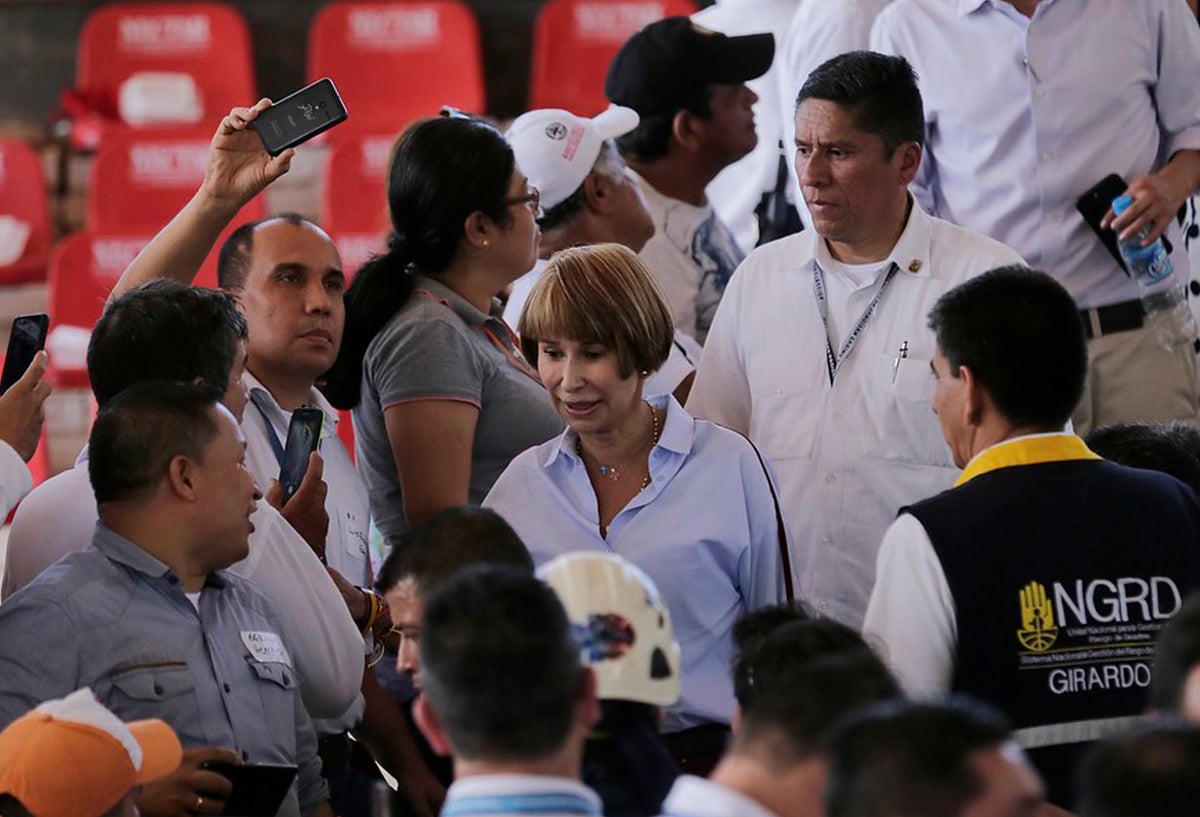 Alicia Arango, ministra de Trabajo, durante un evento en Girardot