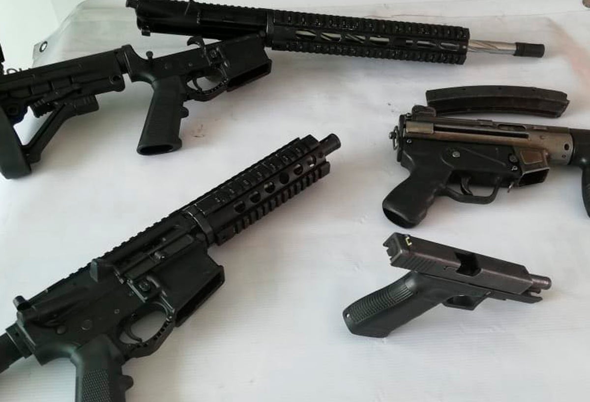 Armas encontradas en un jardín infantil en Bogotá