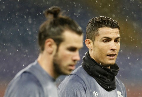 Gareth Bale y Cristiano Ronaldo.