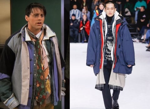 Abrigo de Balenciaga inspirado en Joey de 'Friends'