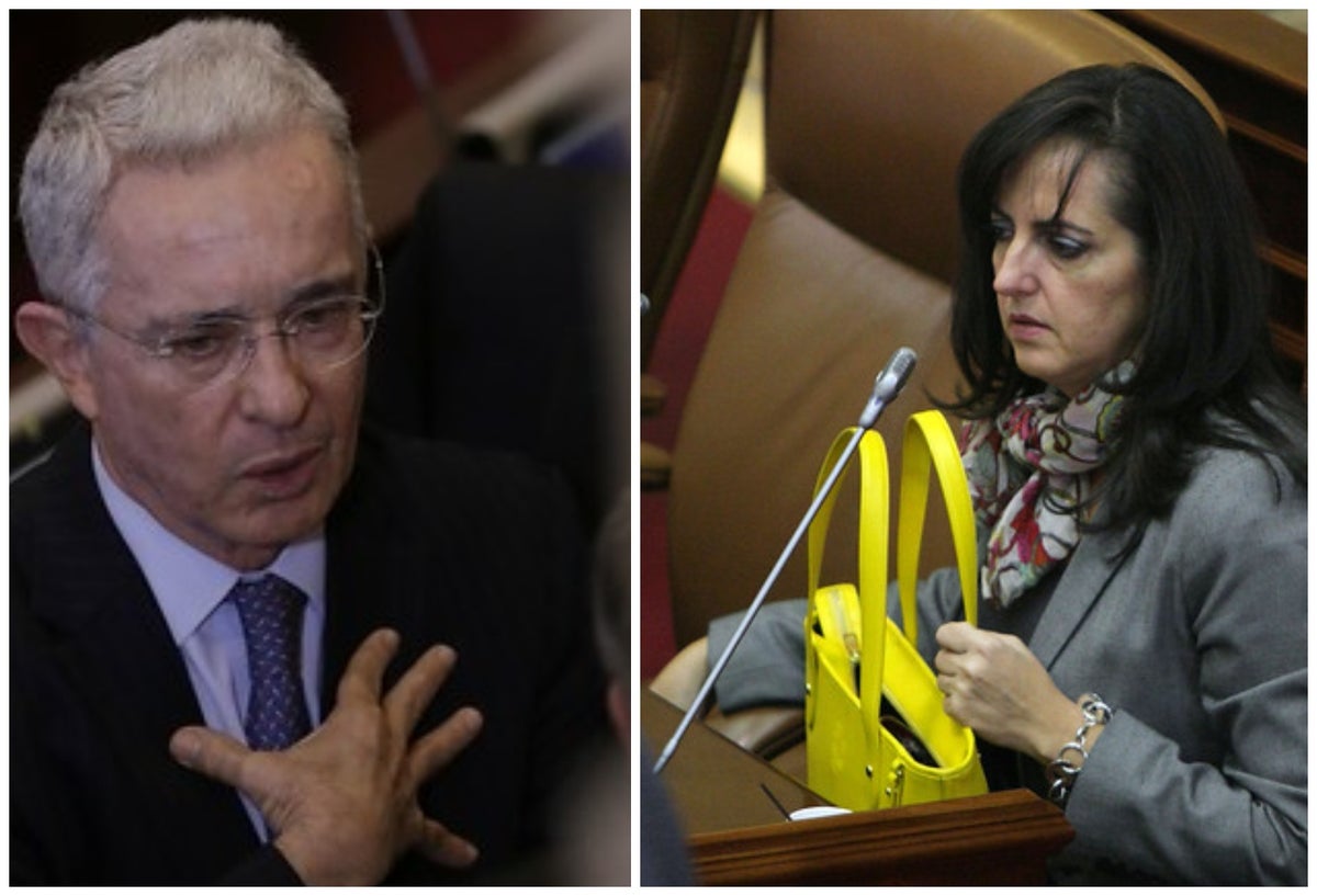 Álvaro Uribe y María Fernanda Cabal