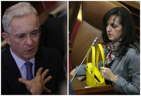 Álvaro Uribe y María Fernanda Cabal