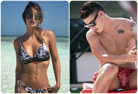Shannon de Lima y James Rodríguez