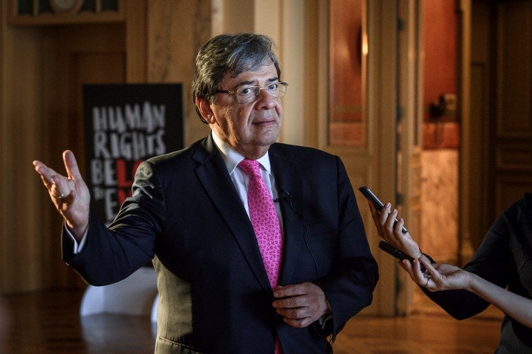 Canciller colombiano, Carlos Holmes Trujillo