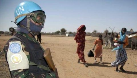 Cascos Azules de la ONU.