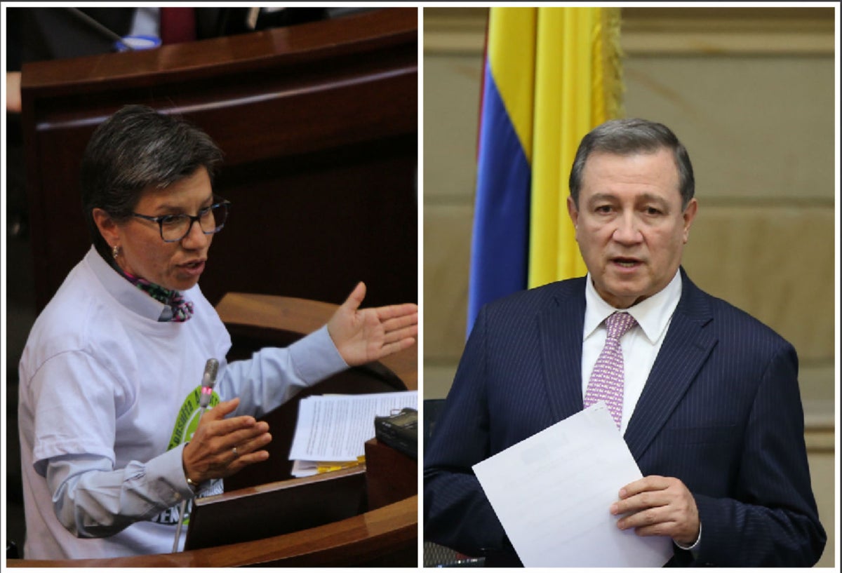 Claudia López y Ernesto Macías, enfrentados desde el Congreso.