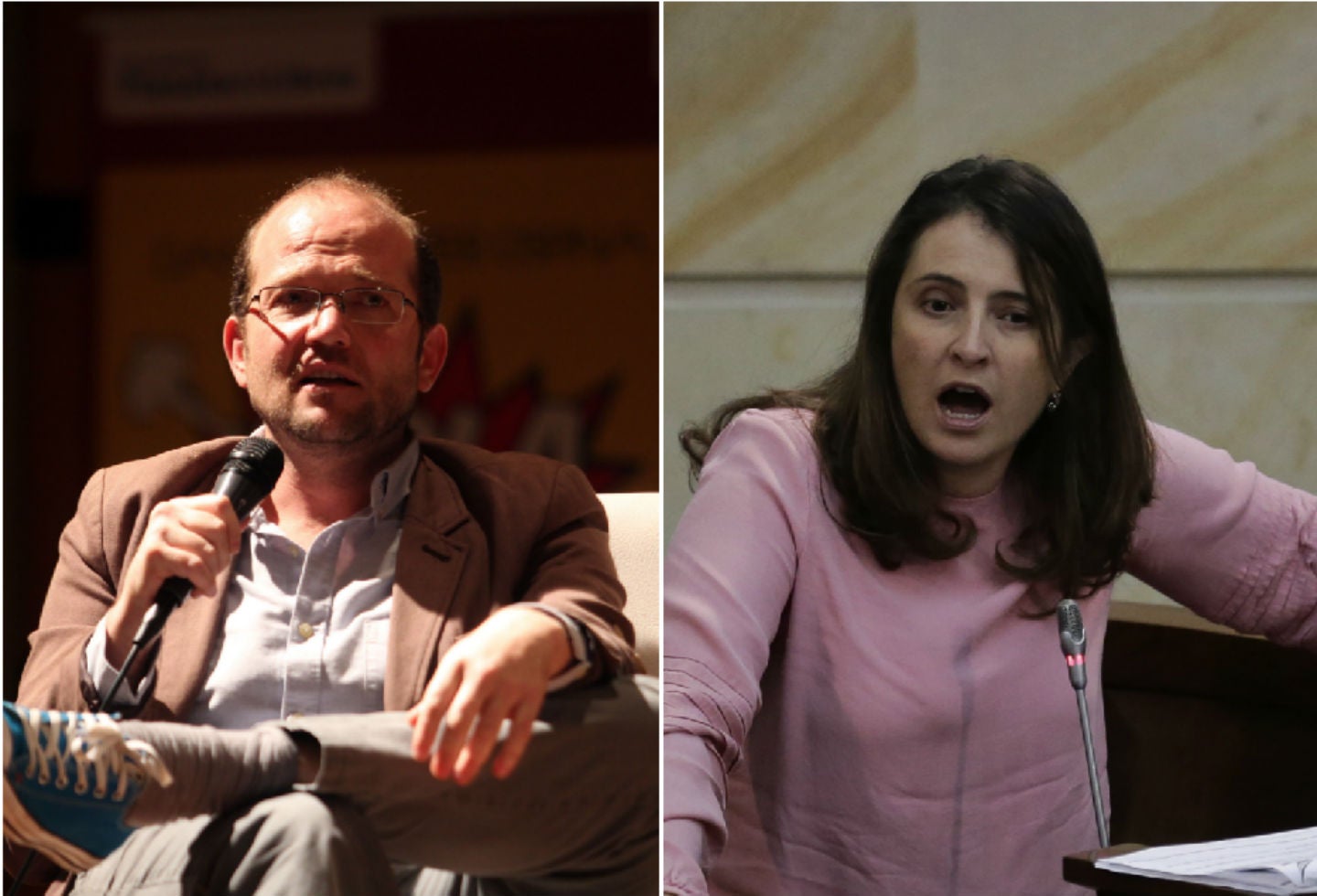 Daniel Samper y Paloma Valencia