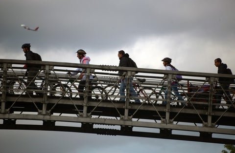 Usuarios de bicicleta en Bogotá