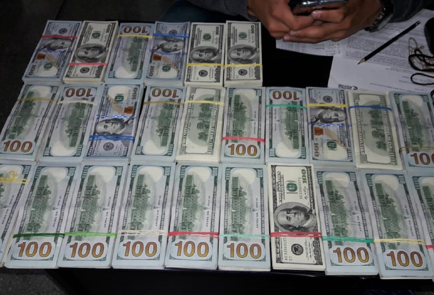 El cargamento de dinero fue descubierto en el sur del Departamento.
