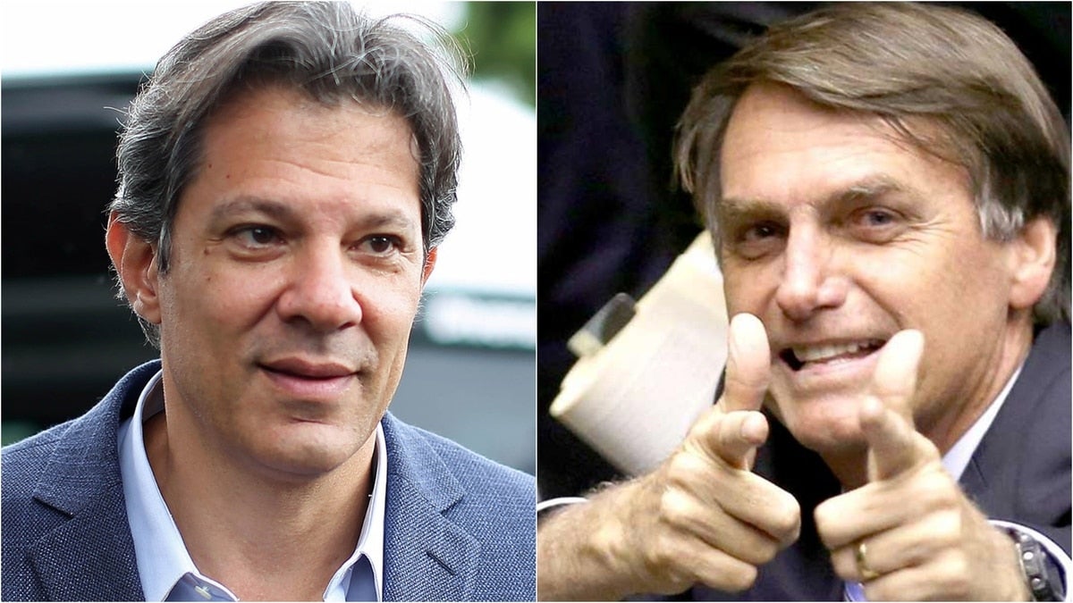 Haddad y Bolsonaro candidatos Brasil