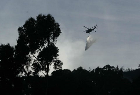 Denuncian ataque desde helicóptero de la Fuerza Pública