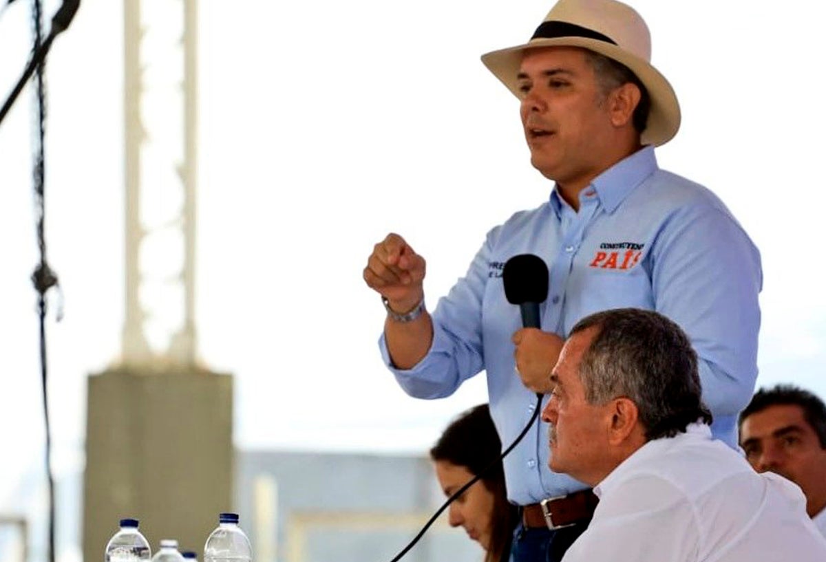 El presidente Iván Duque