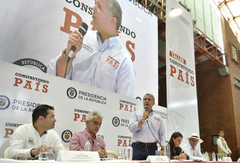 El presidente Iván Duque en Socorro (Santander)
