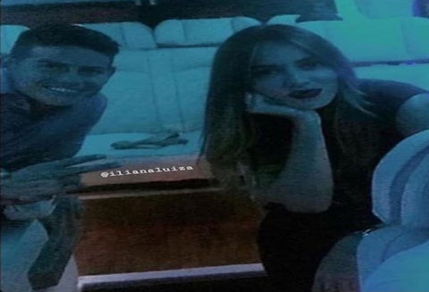 James Rodriguez y Shannon de Lima