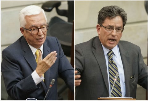 Jorge Robledo y Alberto Carrasquilla se enfrentaron en el Senado