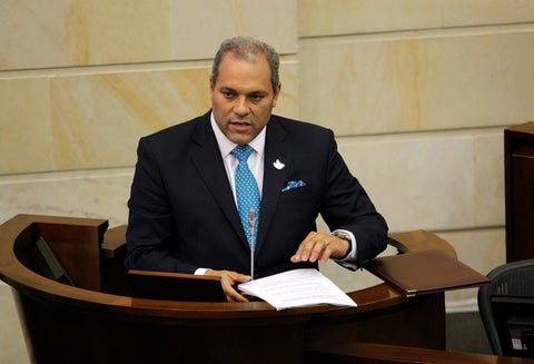 José David Name, senador del Partido de la U, en el Congreso de la República