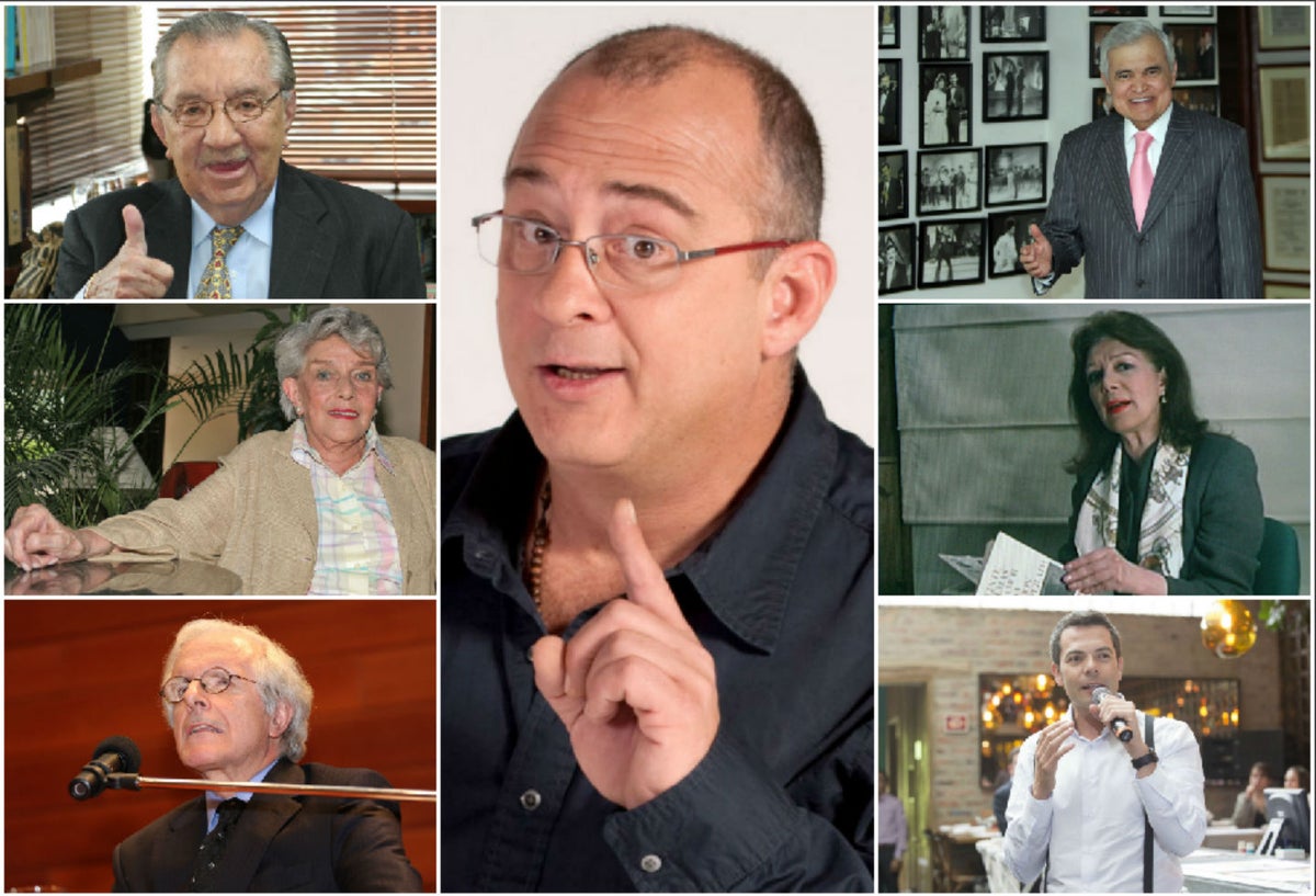 Jota Mario Valencia y los grandes presentadores de la televisión colombiana en varias décadas