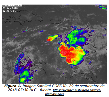 Tormenta Tropical “Kirk” se degrada a onda del este y continua su tránsito por el este del mar Caribe.
