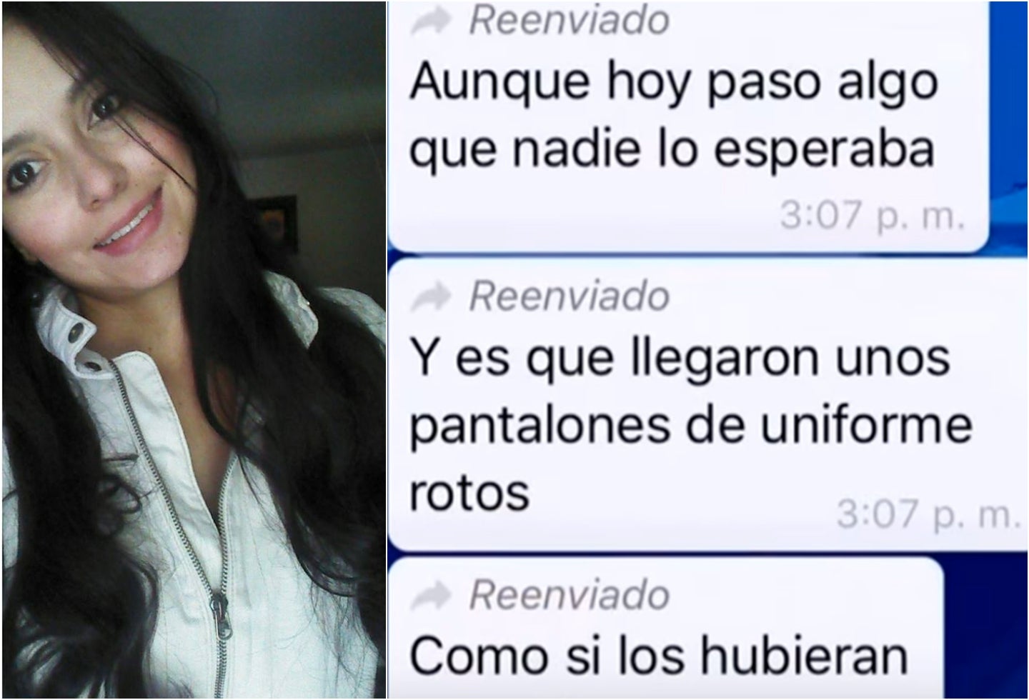 Laura Alejandra Flórez y los mensajes vía WhatsApp en conversación con su padre