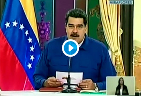 Nicolás Maduro, presidente de Venezuela, en el Palacio de Miraflores, en Caracas (Venezuela)