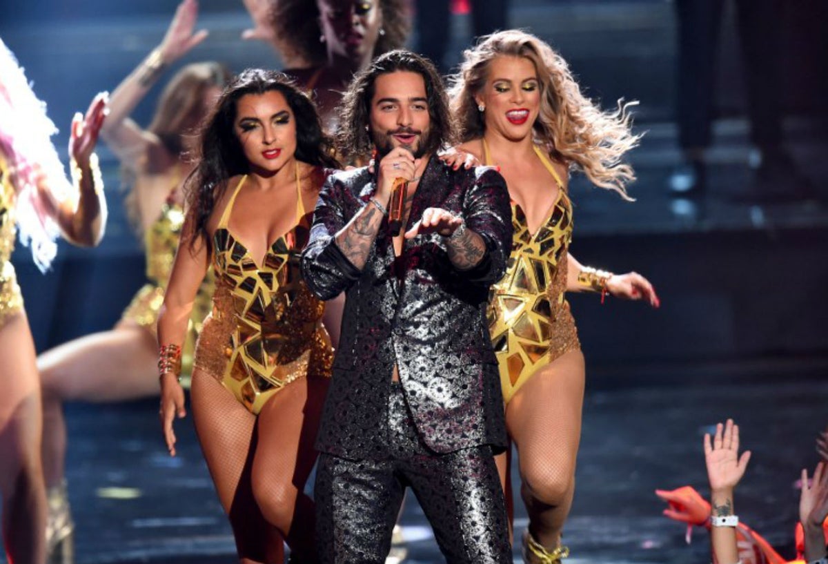 Maluma en los MTV Video Music Awards 2018.