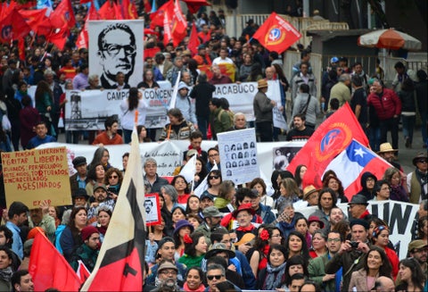Marcha homenaje Salvador Allende