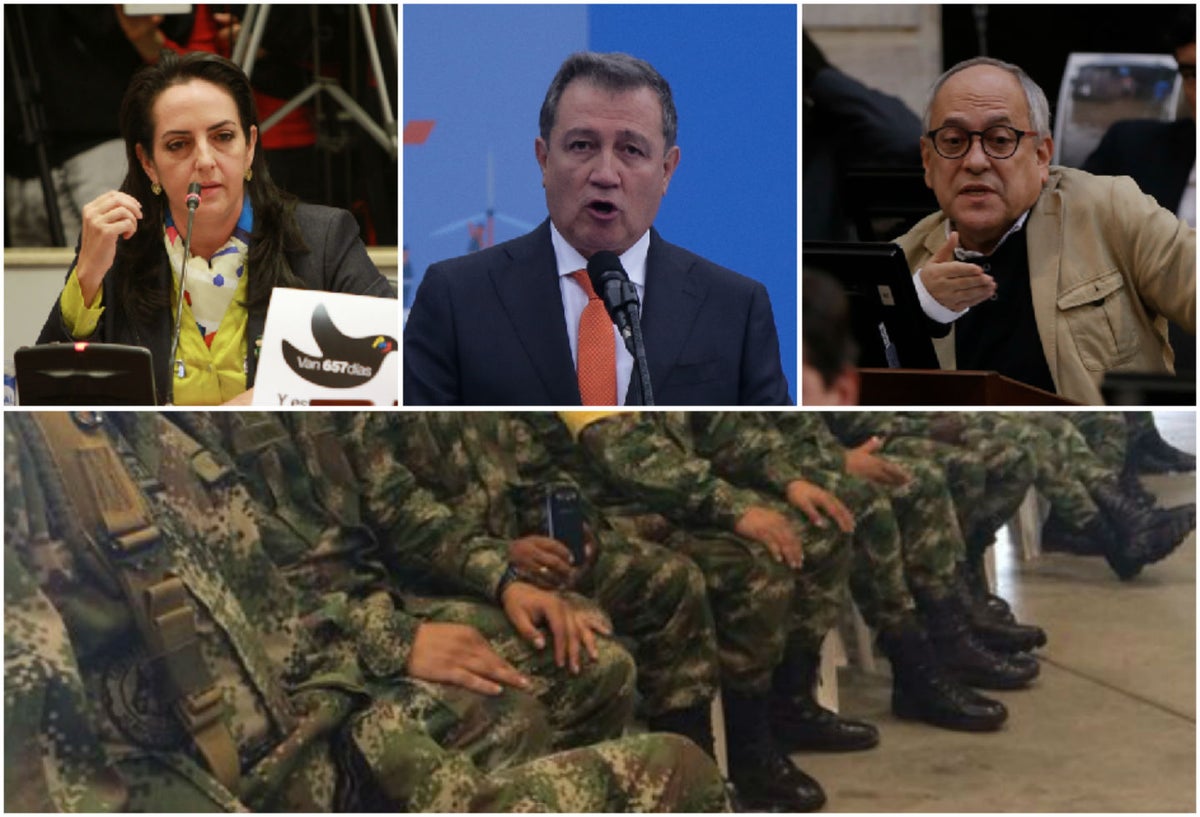 María Fernanda Cabal, Ernesto Macías y José Obdulio Gaviria, los uribistas que han atacado a la cúpula militar