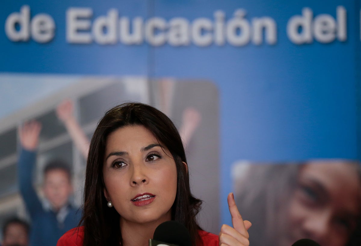María Victoria Angulo, ministra de Educación