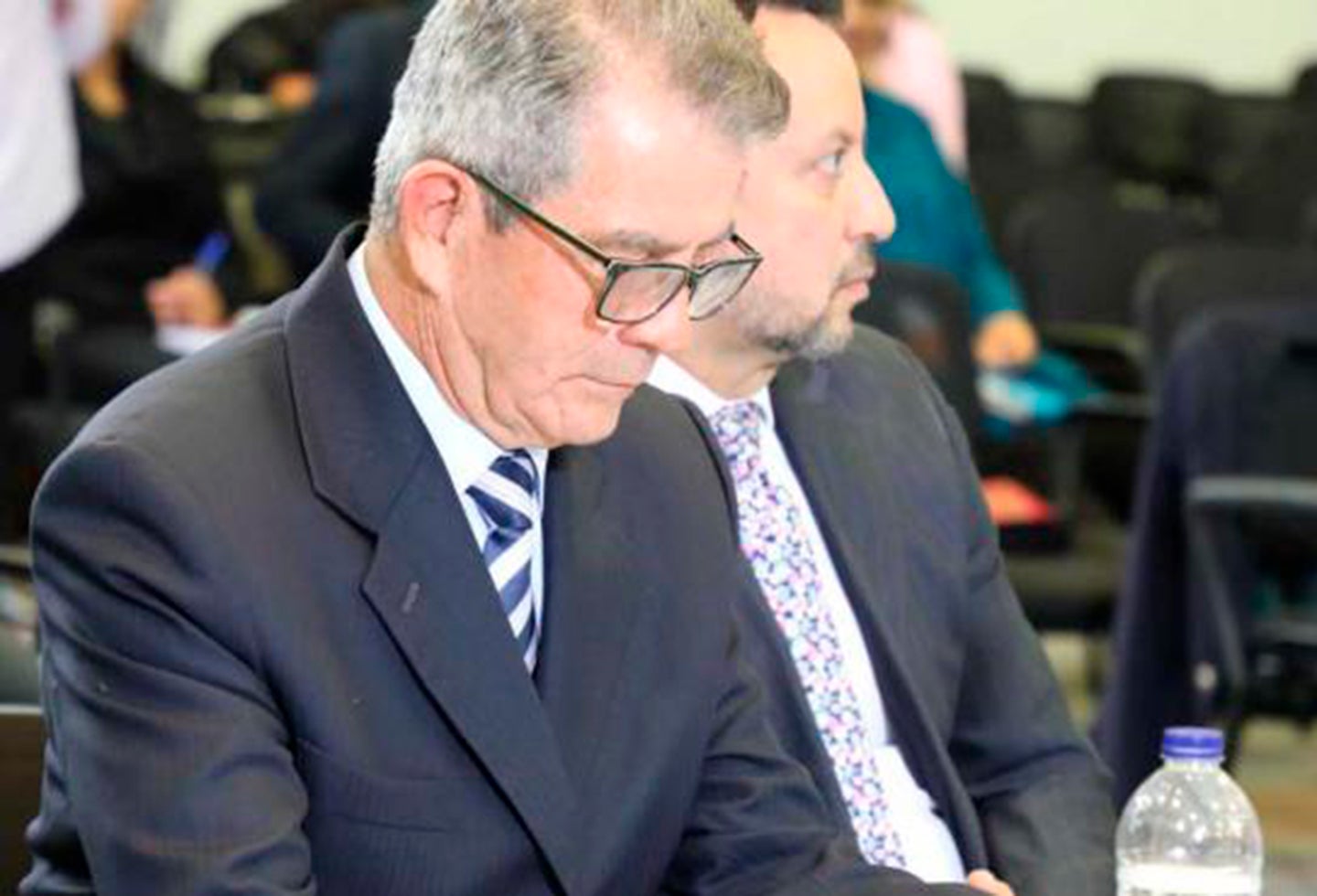 El general retirado Mario Montoya, en audiencia ante la JEP, en Bogotá
