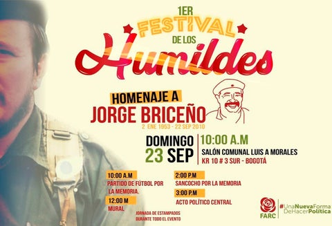 El homenaje que promueven las Farc a Víctor Julio Suárez Rojas, alias Jorge Briceño Suárez o alias Mono Jojoy