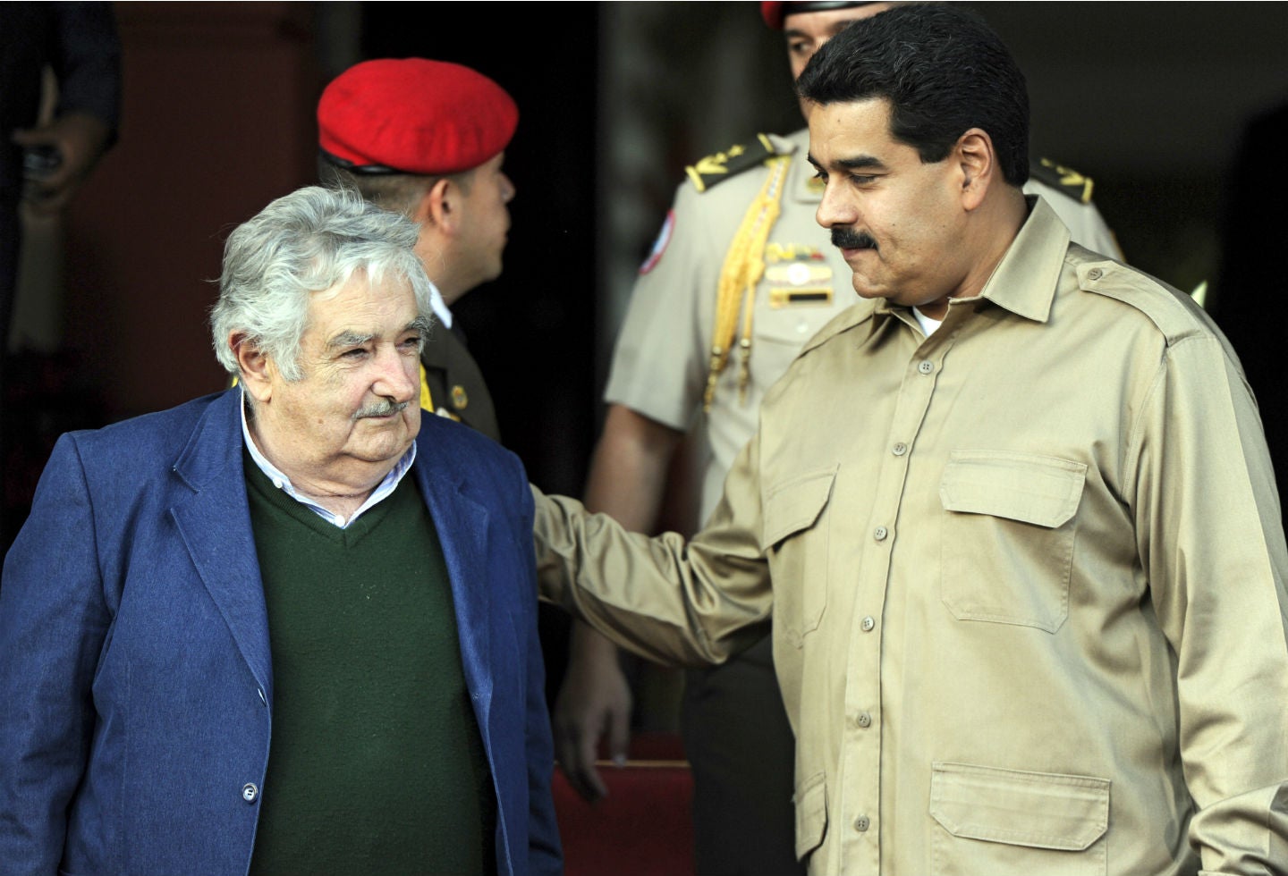 José 'Pepe' Mujica y Nicolás Maduro.