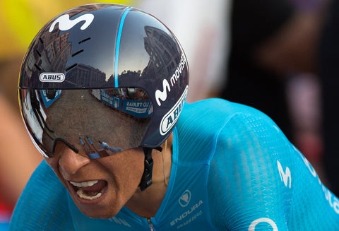 Nairo Quintana tras la crono en la Vuelta a España 2018