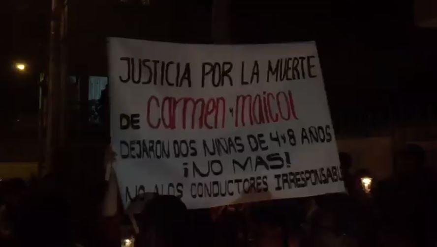 Protesta en Chía por muerte de dos motociclistas