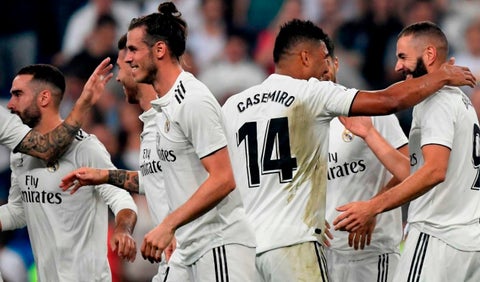 Real Madrid goleó a la Roma en el Bernabéu