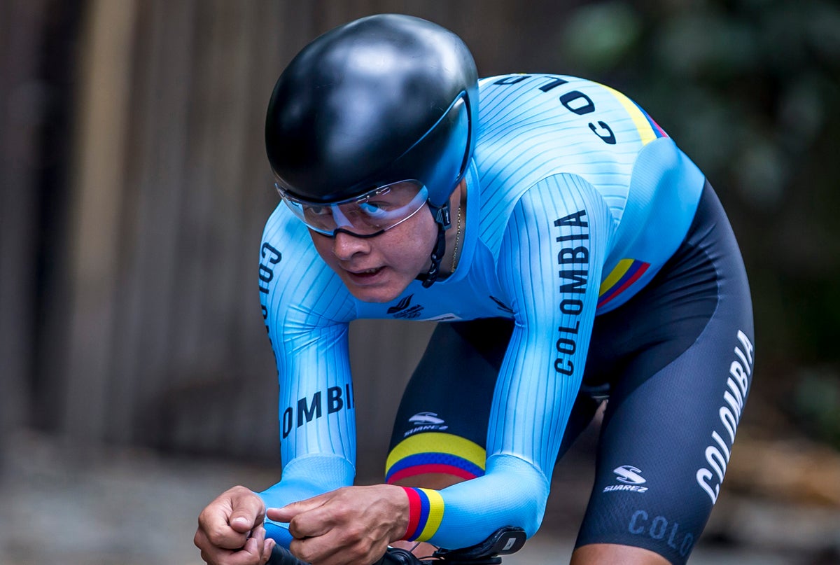Rodrigo Contreras en la prueba de contrarreloj del Mundial en Innsbruck