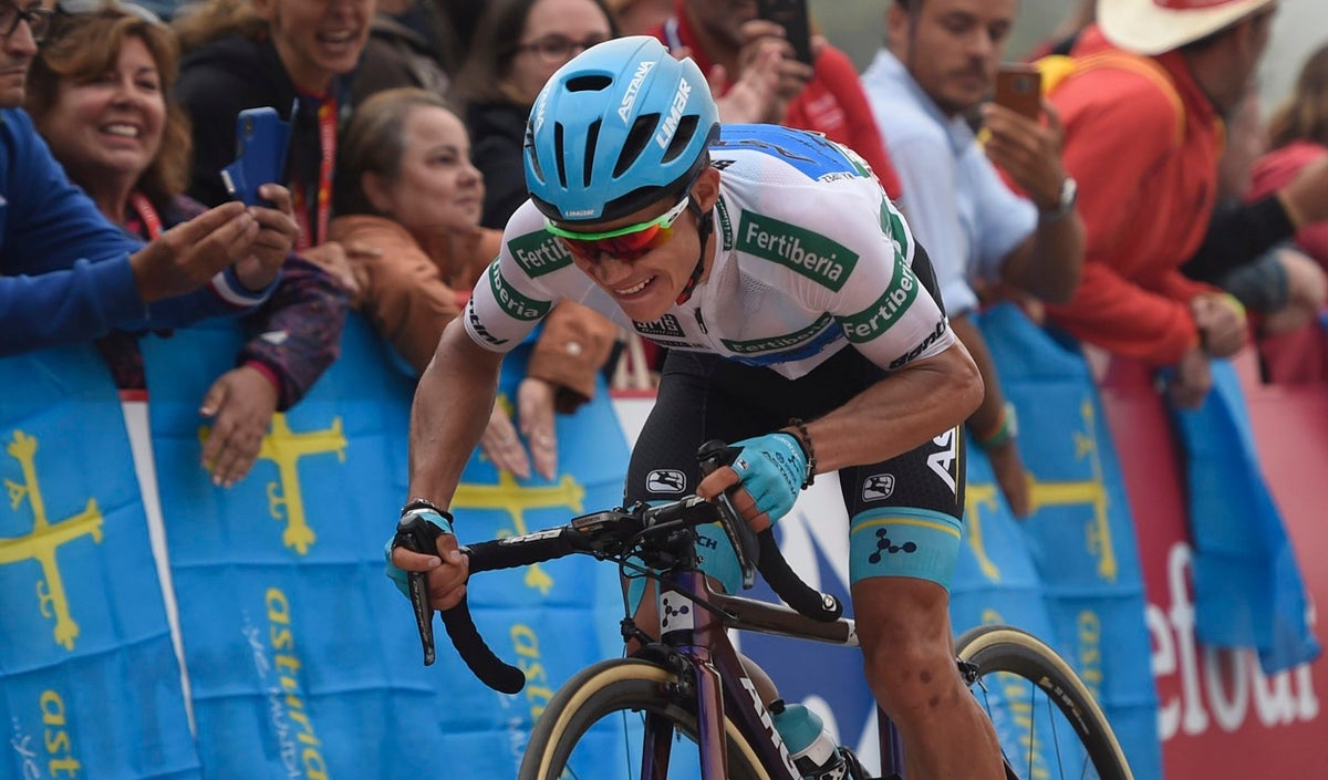 'Superman' López, ciclista del Astana Pro Team