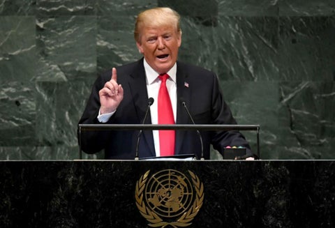Donald Trump en la ONU