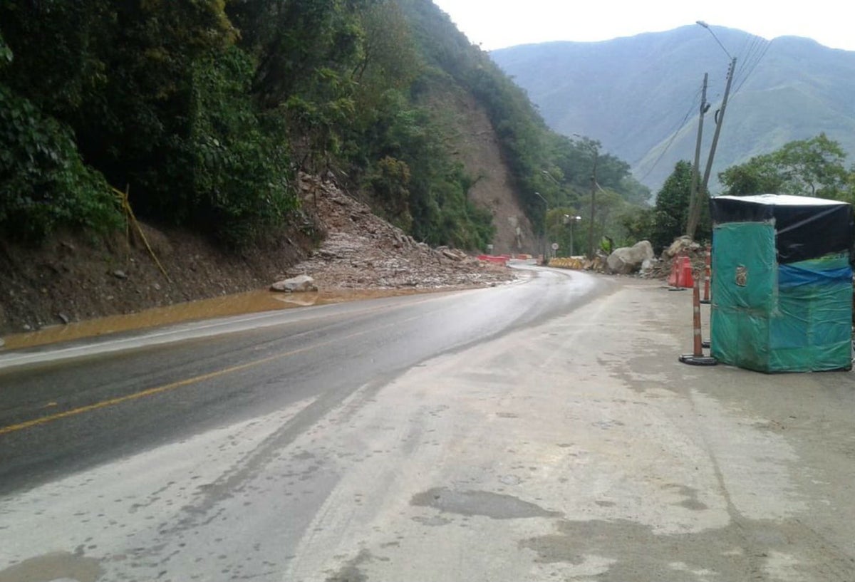 Cierre en vía Bogotá - Villavicencio