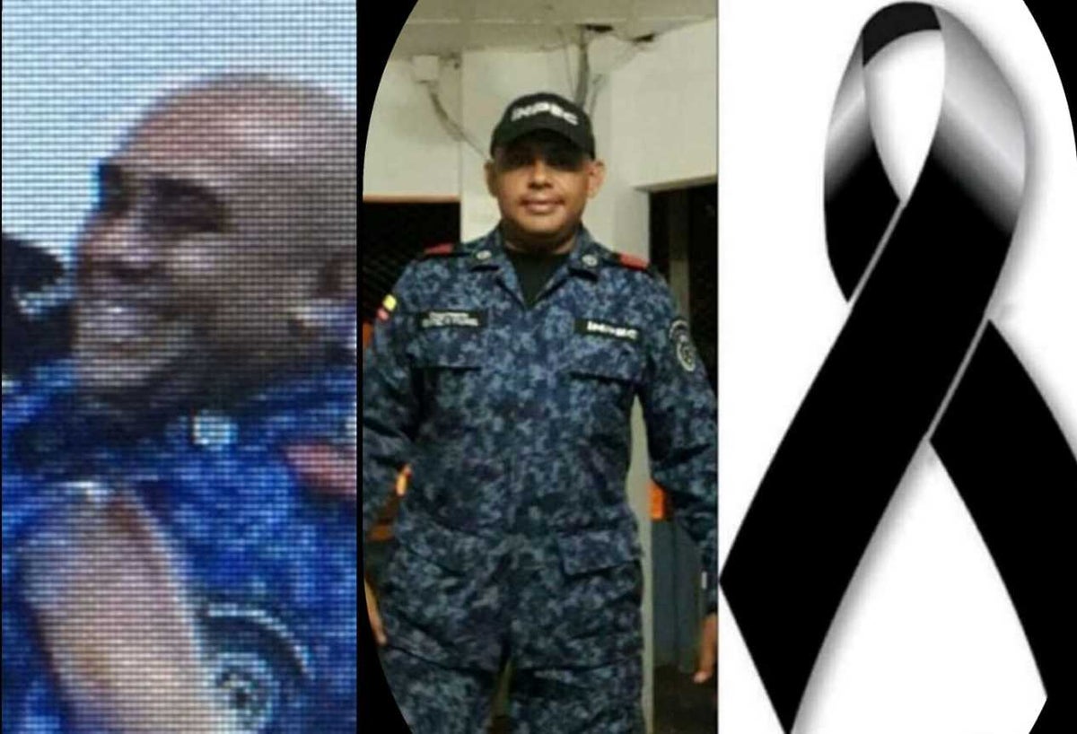 El dragoneante del Inpec, Yturiel Pérez Benítez.