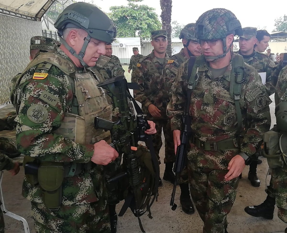 Comandante FF.MM. durante operativos en Tumaco