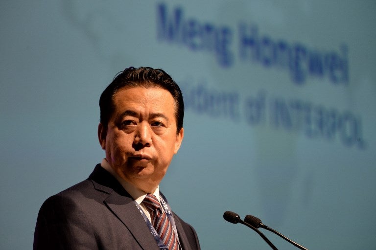 Presidente de Interpol, el chino Hongwei Meng