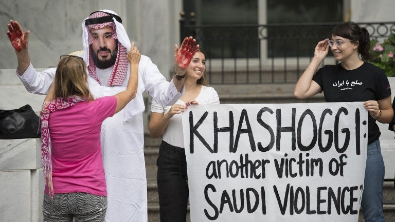 Jamal Khashoggi, protestas