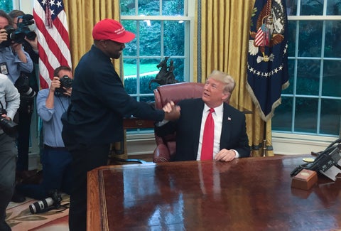 Kanye West y Donald Trump.