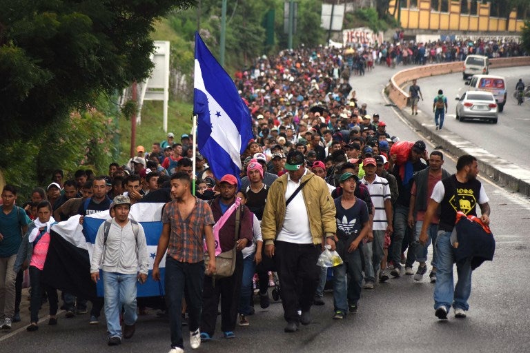 Caravana migrantes hondureños