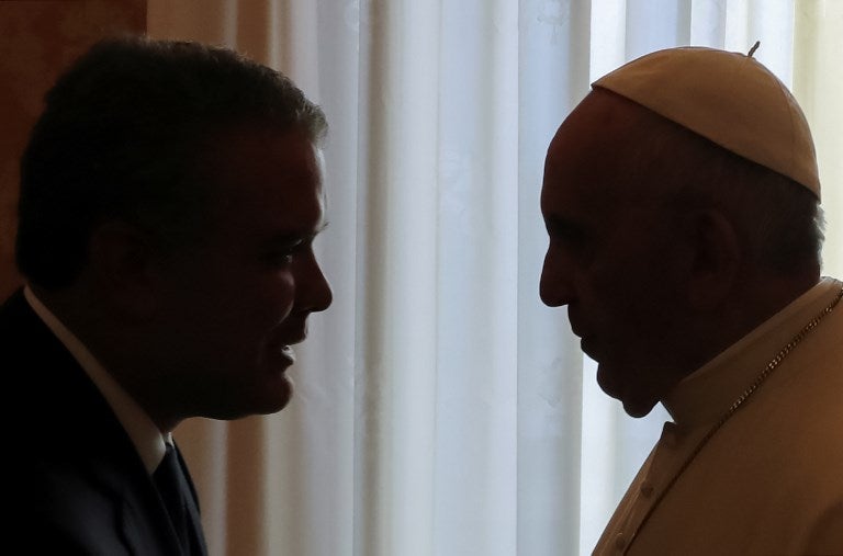 Iván Duque y el Papa Francisco